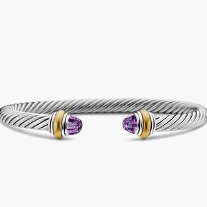 David Yurman Classic Cable Bracelet with Amethyst, 5mm